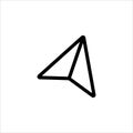 paper airplane icon vector illustration Royalty Free Stock Photo